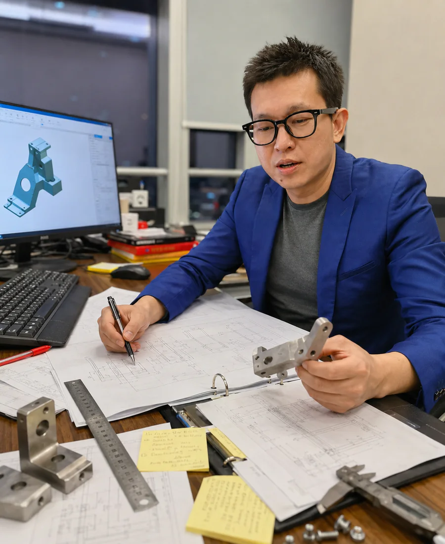Technische Dokumente für ein China-IP-Projekt werden geprüft